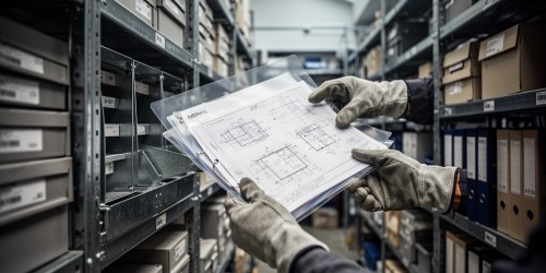 Arquivo técnico no almoxarifado: como separar itens e registros
