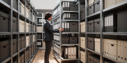 Quais documentos organizar em um arquivo deslizante sob medida