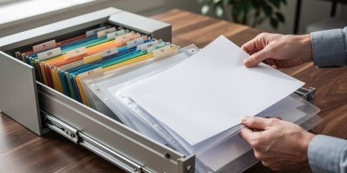 Como organizar notas fiscais físicas com segurança