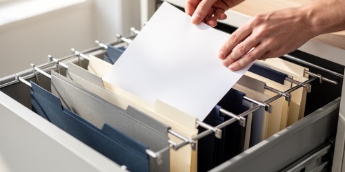 Como planejar arquivo para pastas suspensas no escritório