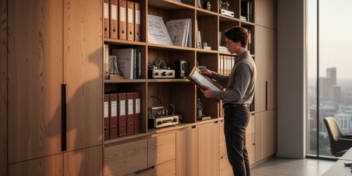 Como planejar um armário para escritório com segurança e capacidade