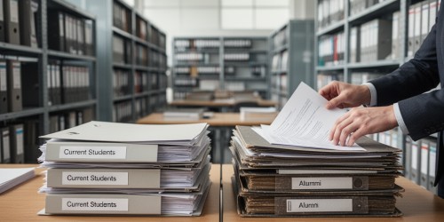Arquivo acadêmico: como separar alunos ativos e egressos