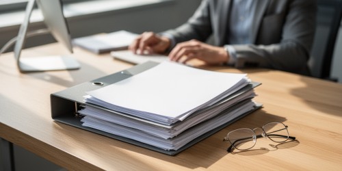 Quais documentos devem ficar próximos da equipe administrativa